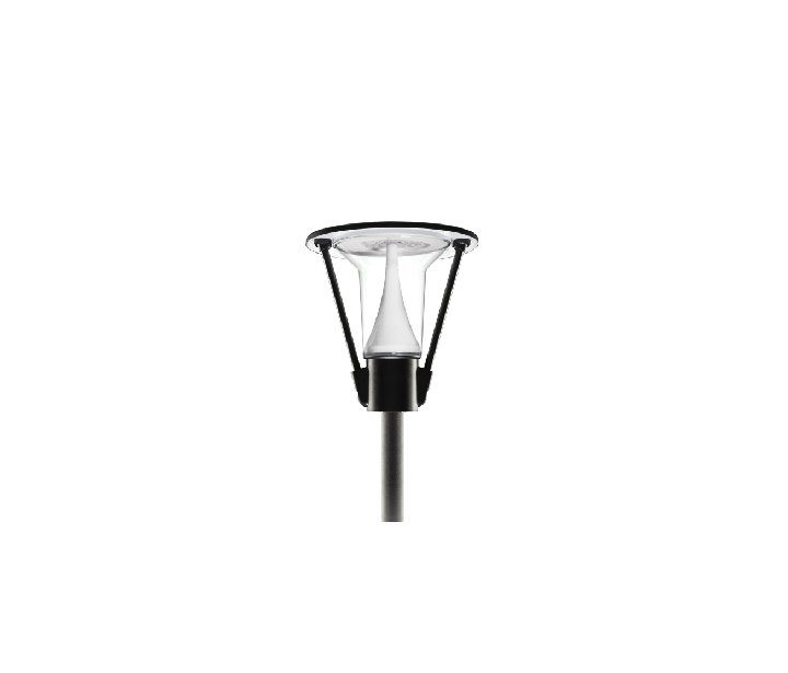 چراغ LED پارکی تولیپ ۲۶ وات (IP65) با نور مهتابی – مشکی ، مازی نور *