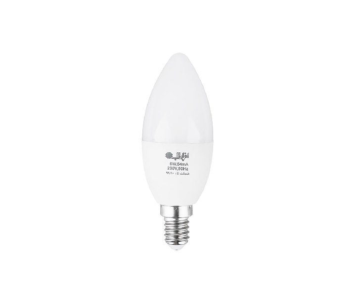 لامپ ال ای دی شمعی ۷ وات پایه E14 مهتابی افراتاب