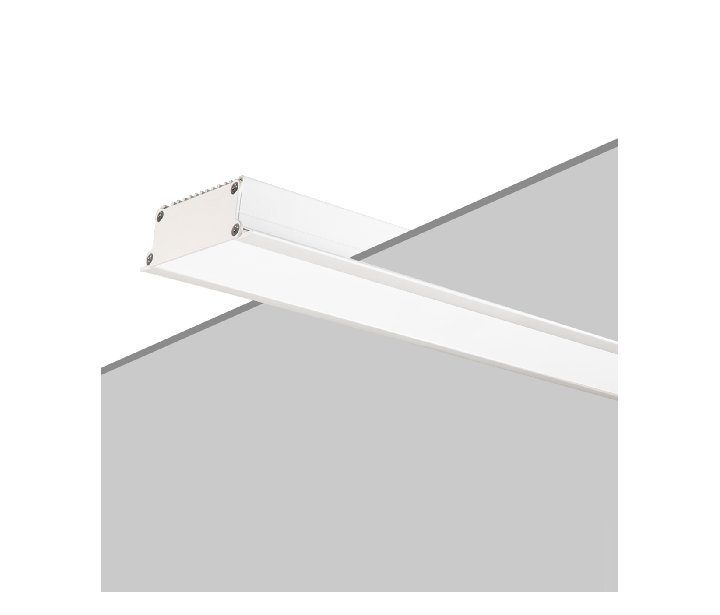 چراغ خطی توکار LED با توان ۳۶ وات عرض برش ۶.۵cm نور آفتابی بدنه سفید شعاع