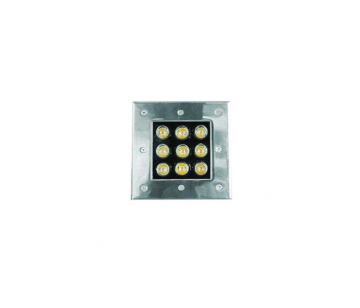 چراغ دفنی LED مدل LHG مربع (IP65)با توان ۹ وات نور مهتابی EDC