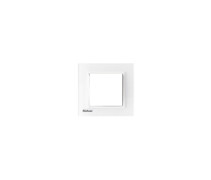 قاب کریستال،طرح شیشه تک خانه سفید (۱۰۳) مهسان(۲۰۰ تایی)