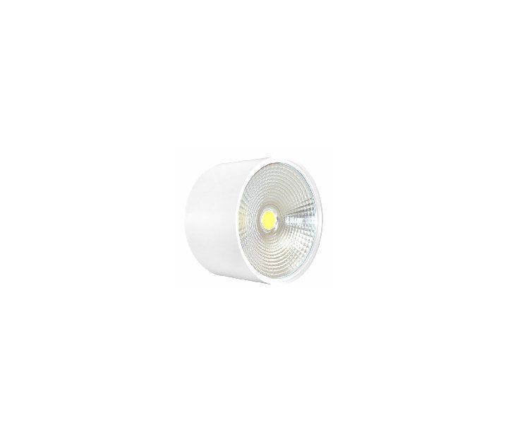 چراغ دانلایت روکار COB(پروژکتوری) با توان ۱۲ وات نور مهتابی بدنه سفید فاین الکتریک