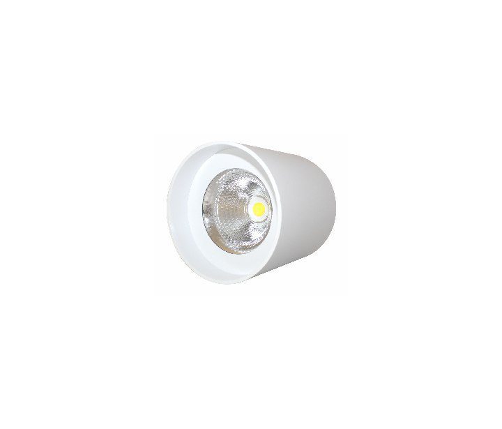 چراغ دانلایت روکار COB(پروژکتوری) با توان ۳۰ وات نور آفتابی بدنه سفید فاین الکتریک
