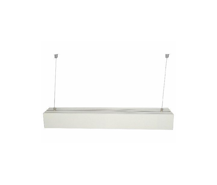 چراغ لاینر (خطی) آویز LED دیمر دار با توان ۸۰ وات طول ۱۰۰ سانتی متر نور یخی بدنه سفید فاین الکتریک