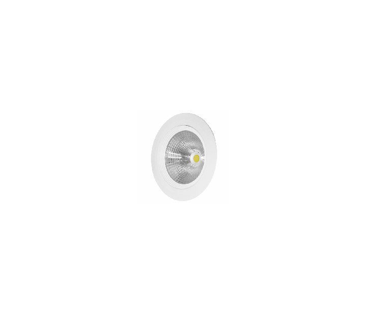 چراغ دانلایت توکار COB با توان ۷ وات برش بین ۶ و ۸ سانتی متر نور آفتابی بدنه سفید فاین الکتریک