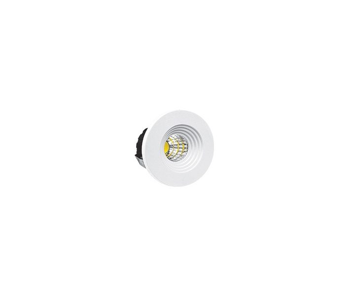 چراغ دانلایت توکار SMD چشمی ۳ وات دایره نور یخی پارس شعاع توس(۱۰۰ تایی)
